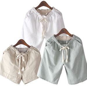 국내생산 시원한 3부5부 밴딩 면/마 반바지_190500