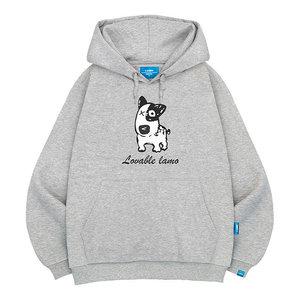 엘라모 기모H 러버블도그 후드티 남녀공용 빅사이즈 M~4XL