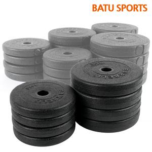 PVC 바벨 원판 1kg-2개 (2kg세트) 경량 아령 덤벨 중량 바 역기 봉 25mm용
