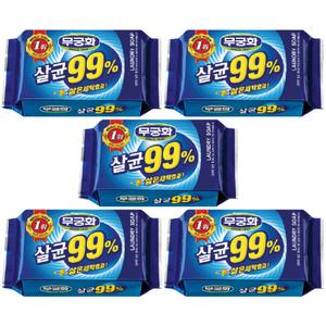 DFANO 무궁화 99프로 살균 세탁 비누 5개 빨래비누 손빨래 살균