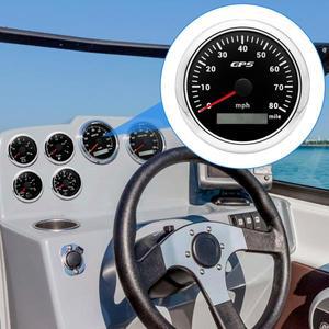 HD 7 색 백라이트 85MM GPS 속도계 주행 거리계 80 MPH 마일 트럭 UTV 오토바이 액세서리 자동차 해양 보트