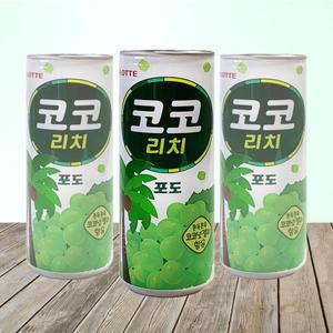 [롯데칠성음료] 롯데 코코리치 포도 240ml X 60캔 과일주스음료
