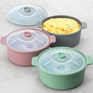 국산 실리콘 계란찜기 실리콘 냄비 전자렌지냄비