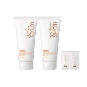 미쟝센 퍼펙트 세럼 트리트먼트, 330ml, 2개 + (살롱10 샴푸, 6ml, 손상+트리트먼트, 6ml, 손상), 1개