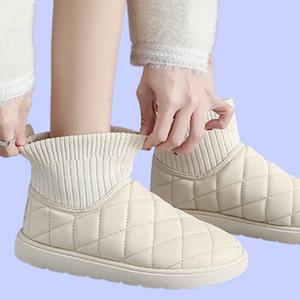 여성 겨울 방한 삭스 패딩 부츠 겨울용 따뜻한 신발 캐주얼 방한화
