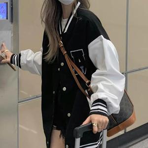 여성 봄 가을 야구 자켓 기모 스타디움 바시티 점퍼 새내기룩