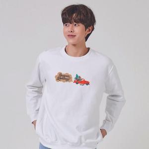 [OFK450PR]크리스마스 성탄절 산타 트리 커플룩 후드티