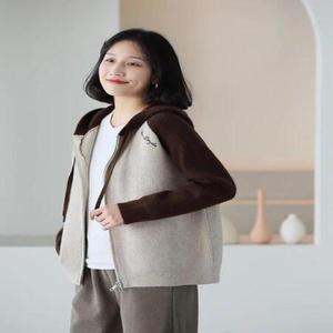 R4E여성 후드 가디건 루즈핏 캐주얼 가을 도톰 니트 박시 젠3