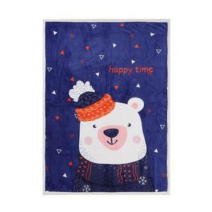 [OFM6OP21]담요 100x140cm 양털패턴 북극곰 버디 극세사