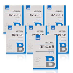 고려은단 메가도스B 비타민B군 850mg 60정 7통 고함량 활력 수용성비타민 GT