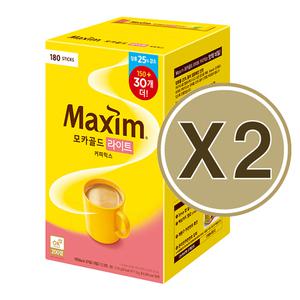 맥심 모카골드 라이트 커피믹스 180T X2개(무료배송)