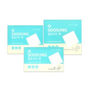 수성 멸균거즈 -엔 5CM / 7.5CM / 10CM 5매 X 8P 20개입 개별포장 소독거즈 드레싱 접은 가아제