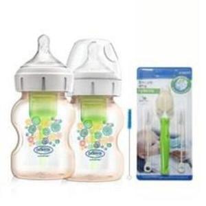 닥터브라운 옵션스 플러스 PPSU 와이드넥 젖병 150ml 2p + 통기시스템 전용솔