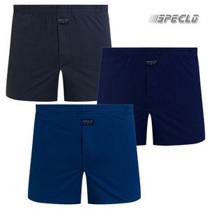 남성 에어로쿨 스판 더블박서 트렁크 사각 팬티 낭심 주머니 3매 (95-120)