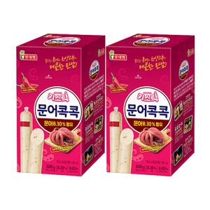 롯데햄 키스틱 문어콕콕600g(50gX12개입)X2곽 기획 매콤 간식 소시지 주전부리 안주