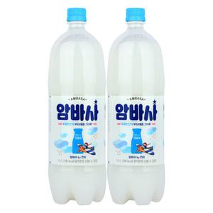 암바사 밀크소다 음료 1.5L, 12개