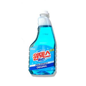 윈덱스 유리세정제 리필 500ml x 3개 / 교체용 청소 스프레이 유리세척 광택 리필용 업소용 유리창청소 존