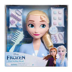 Just Play Disney 디즈니 겨울왕국2 Frozen2 엘사 스타일링헤드 프린세스 장난감 여자아이 멋쟁이 헤어 악