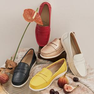 30% 홈쇼핑방영 신상 소가죽 여성 여자 로퍼 발편한 플랫슈즈 구두 단화 스니커즈 운동화 페니컴포터로퍼