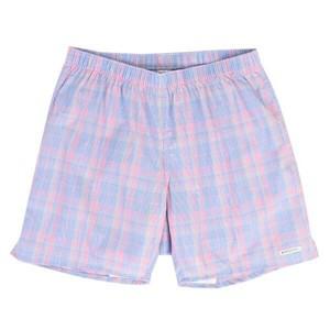 [하프클럽/다잇템]여자 100 트렁크 순면 실내복 격자 팬티