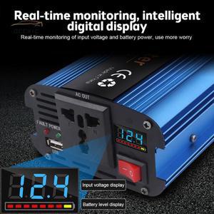 차량용 태양광 인버터, 순수 사인파 전압 변환기 어댑터, 6000W, 12V, 220V,
