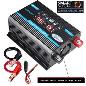 다중 보호 4000W 듀얼 USB 전압 변압기, 12V 220V 컨버터, 태양열 충전기 어댑터, 자동차 전원