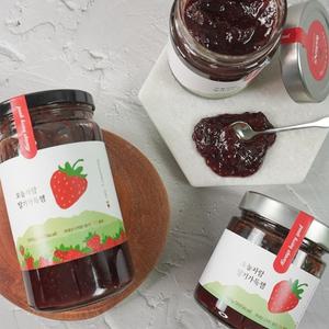 [더조은] 국내산 딸기담은 설향 딸기잼 500g x 2병