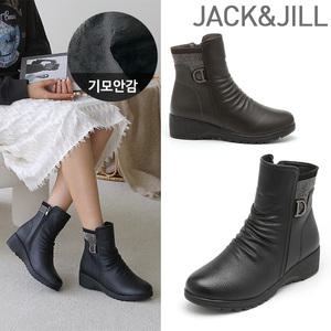 잭앤질 소가죽 기모안감 앵클부츠(JD4741)