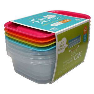 반찬통 전자 용기 냉장고 정리 찬통 600ml 4개 반찬통세트 도시락통 김 타파웨어반찬통