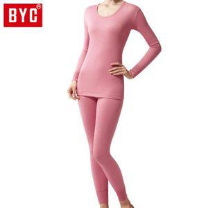 내복 BYC 여성 에어메리 상하 DOLT6683-인디언핑크 겨울내복