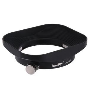 완벽호환 Haoge LH-F48B 사각 금속 렌즈 후드 쉐이드, 올림푸스 M.ZUIKO 디지털 17mm f1.8 블랙 교체