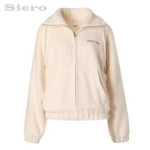 [롯데백화점]시에로 카라끝 스트링 앙고라텍스쳐 집업 SJ1TZF101