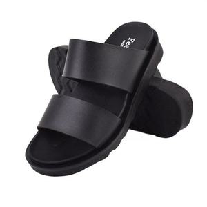 [라일리] Rly 착화감 좋은 남성용 여름슬리퍼 3.8cm 굽 블랙