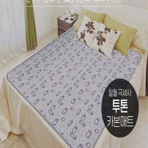 [KGPQFC0L_4B]일월 극세사 카본매트 동작감지 전기요 더블