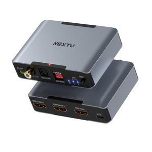 넥스트유 부이우 1대2 8K 모니터 HDMI 분배기 오디오 분리 다운 스케일 8332SP8K60 (공식판매)