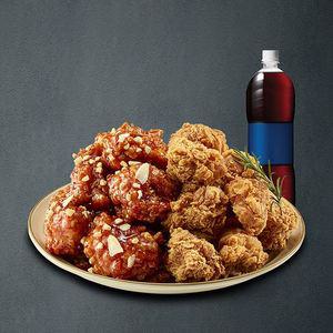 자담치킨 반반순살치킨+콜라1.25L