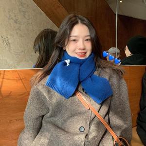 [HYIJQYYW_4B]머플러 남자 여자 무지 커플 숏 목도리