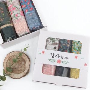 에티켓 앞치마 선물세트 3매입 레이스 스카프 국산