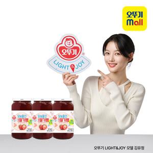 오뚜기 LIGHTJOY 당을줄인 논산딸기쨈 480g 3개