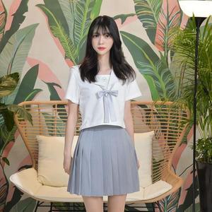 [BZHKL6IL_51]교복몰 하늘 일본여고생 세라복 세트 반팔