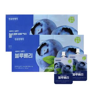 천호엔케어 블루베리 즙 농축액 캘리포니아산 70ml 30포 2박스 안토시아닌 GT