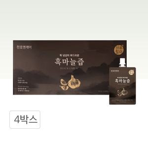 천호엔케어 흑마늘 즙 70ml 30포 4박스 국산100% 추출액 자연숙성 TD