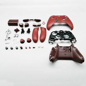 Xbox One 슬림 S X 컨트롤러 셸 교체 레드 전체 하우징 케이스 버튼 키트 페이스 플레이트 백 커버 DIY 수