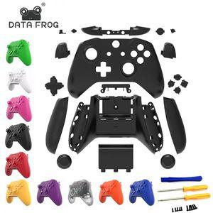 Xbox One S 컨트롤러용 데이터 프로그 교체 매트 쉘 하우징 케이스 페이스 플레이트 버튼 조이스틱 액세서