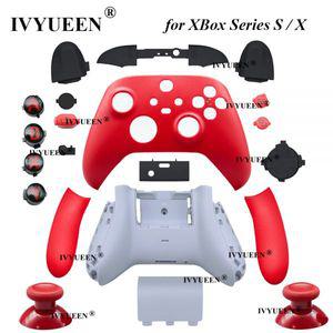 IVYUEEN Xbox 시리즈 S / X 컨트롤러 레일 패널 용 교체 하우징 쉘 페이스 플레이트 커버 LB RB LT RT 트리