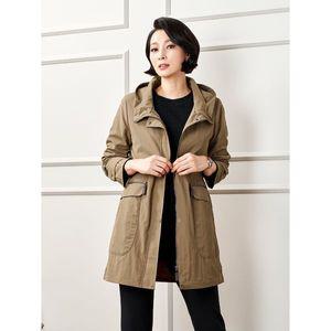 [Elegance Madam]올리비아 세미후드 트렌치 K224BB01_P330092345