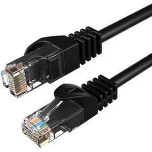 케이블 다이렉트 온라인 Cat6 200FT 네트워크 이더넷 패치 케이블, 550Mhz 인터넷 와이어, PC, 노트북, 모뎀, 라우터, TV, 프린터 코드, 가정 및 사무실용 콘솔, 블랙