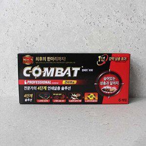 [셀러허브 패션][JHL90Q3S_51CP]컴배트 파워 큰바퀴용 6개입 바퀴벌레약