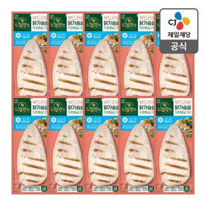 [CJ제일제당][본사배송][냉동] 더건강한 닭가슴살 직화통살구이 100g X 10개