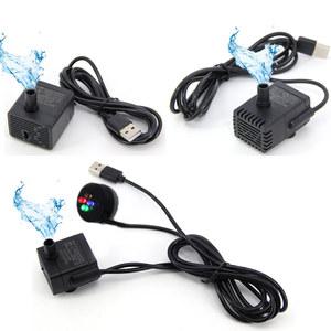 양수기 LED 커넥터가 있는 USB 마이크로 잠수정 펌프 수족관 어항 분수 연못 P1 DC 5V 3W